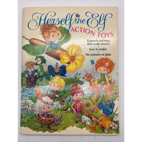 Other - Scholastic Herself the Elf action toys punch out toy 1984 NOS Vintage Unused